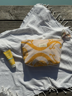 copy of Celadon washed linen belt bag