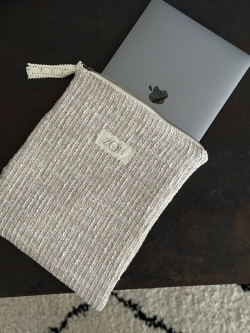 Gabrielle / Pochette Ipad/Mac book en tweed