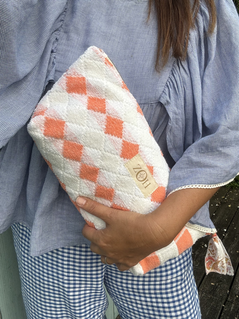 copy of Celadon washed linen belt bag