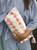 copy of Celadon washed linen belt bag