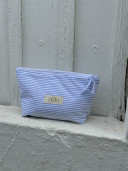 ELENA/ Pochette rayure bleue