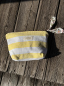 Pochette éponge rayure citron/ Nº11