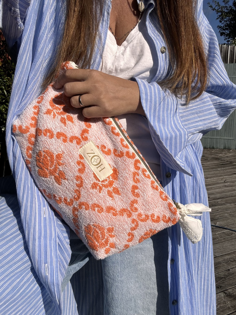 copy of Celadon washed linen belt bag