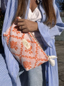 copy of Celadon washed linen belt bag