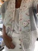 Sleeveless quilted boutis jacket / JANE