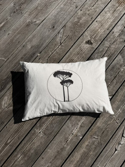 Housse de coussin "Les pins du bassin''