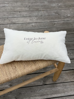 Housse de coussin  "Entre la dune et l'océan''