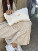 copy of NINON  Greige terry pouch
