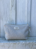 copy of NINON  Greige terry pouch