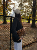 GIGI/ Pochette en fourrure Leopard