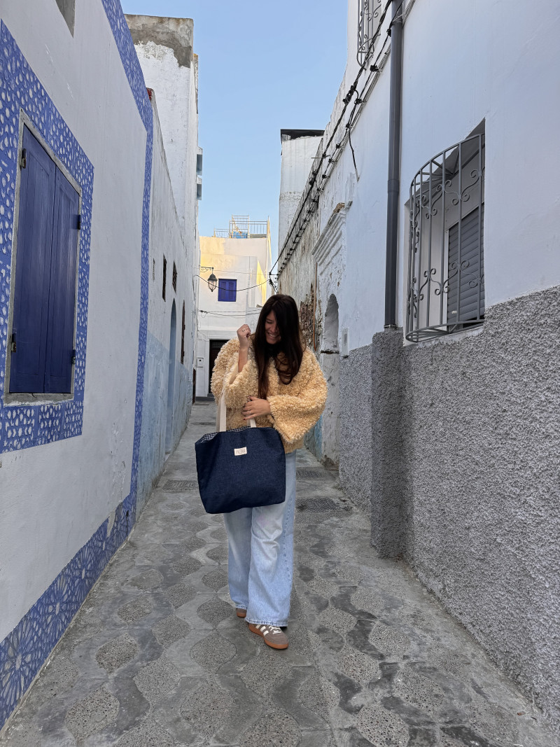 Raw Denim Tote Bag / Jonas