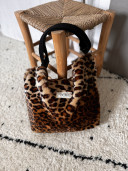 Sac en fausse fourrure Leopard GIGI