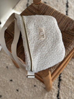 NINON Beige Bouclé Waist Bag