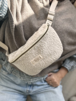 NINON Beige Bouclé Waist Bag