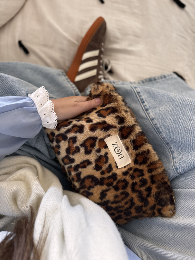 GIGI/ Pochette en fourrure Leopard