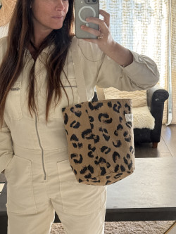 Léopold/ Leopard Print Bucket Bag