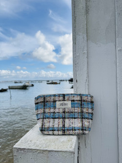 copy of NINON  Greige terry pouch