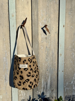 Léopold/ Leopard Print Bucket Bag