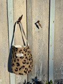 Léopold/ Leopard Print Bucket Bag