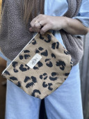 copy of NINON  Greige terry pouch