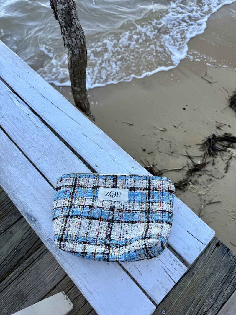 copy of NINON  Greige terry pouch