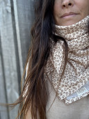 Léo / Leopard Print Cotton Gauze Scarf