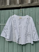 Blouse brodée en linge ancien/ JOY