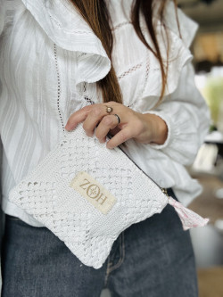 copy of Celadon washed linen belt bag