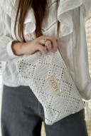 copy of Celadon washed linen belt bag