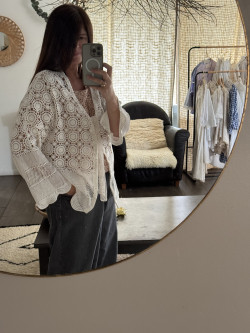 Veste en crochet Esmeé