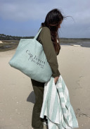 Cabas en lin "Cap Ferret Mon Amour"