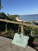 Cabas en lin "Cap Ferret Mon Amour"