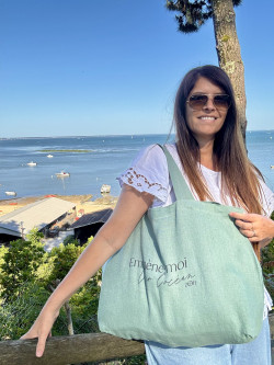 copy of Large linen tote "Emmène-moi voir l'océan"