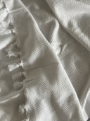 Serviette de Hammam en nid d'abeille blanche