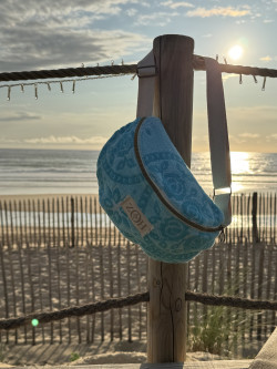 copy of Celadon washed linen belt bag