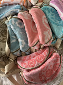 copy of Celadon washed linen belt bag