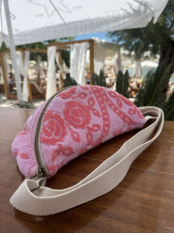 Sac banane éponge  vintage fraise