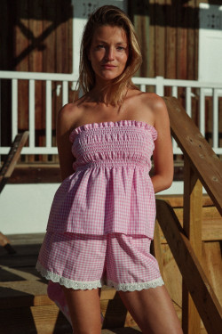LILI Pink Gingham Top & Skirt