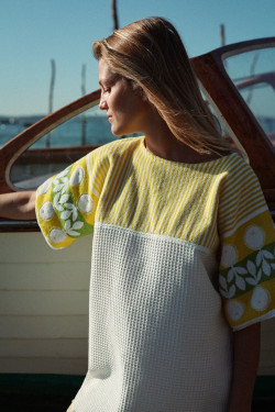 Robe éponge CAP FERRET/ Citron