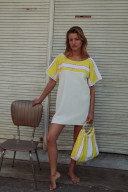 Robe éponge St Tropez /Jaune