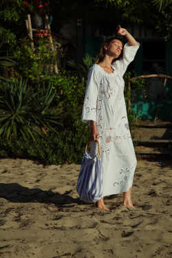 Robe en linge ancien / Naïs