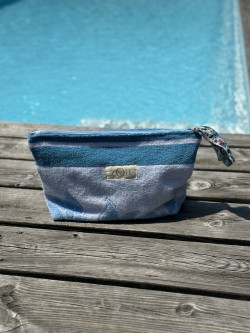 Pochette éponge  vintage /Santorini