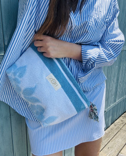 Pochette éponge  vintage /Santorini