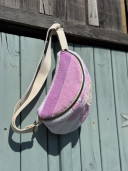 copy of Celadon washed linen belt bag