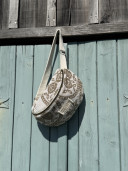 Sac banane éponge  vintage /Cacao