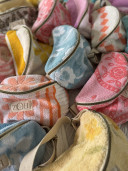 Sac banane éponge vintage corail