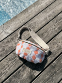 Sac banane éponge vintage corail