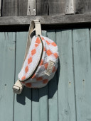 Sac banane éponge vintage corail