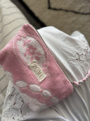 Pochette éponge rose