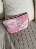 Pochette éponge rose